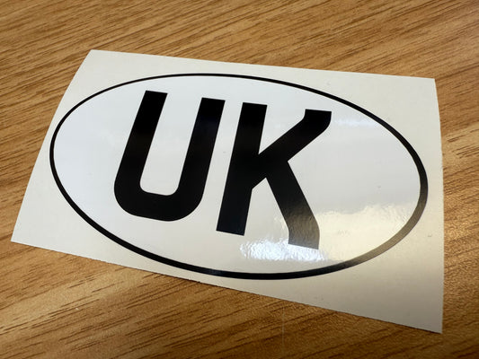 Country Oval Stickers 100x60mm