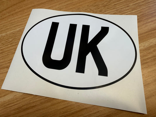 UK Legal Rear Sticker for EU Travel