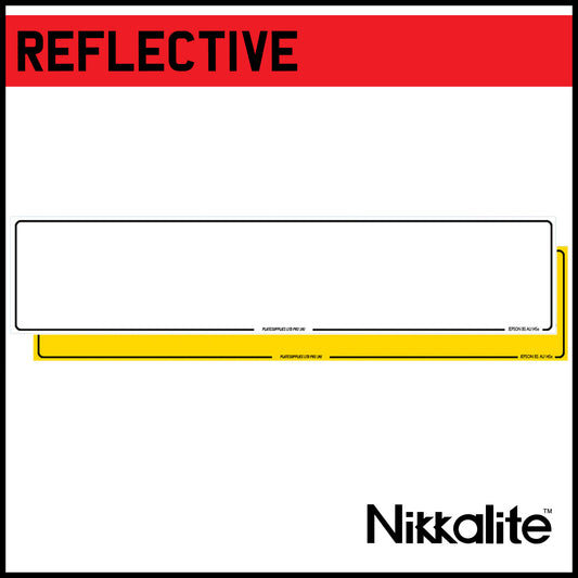 Standard Oblong Reflective with Border and BS Tag