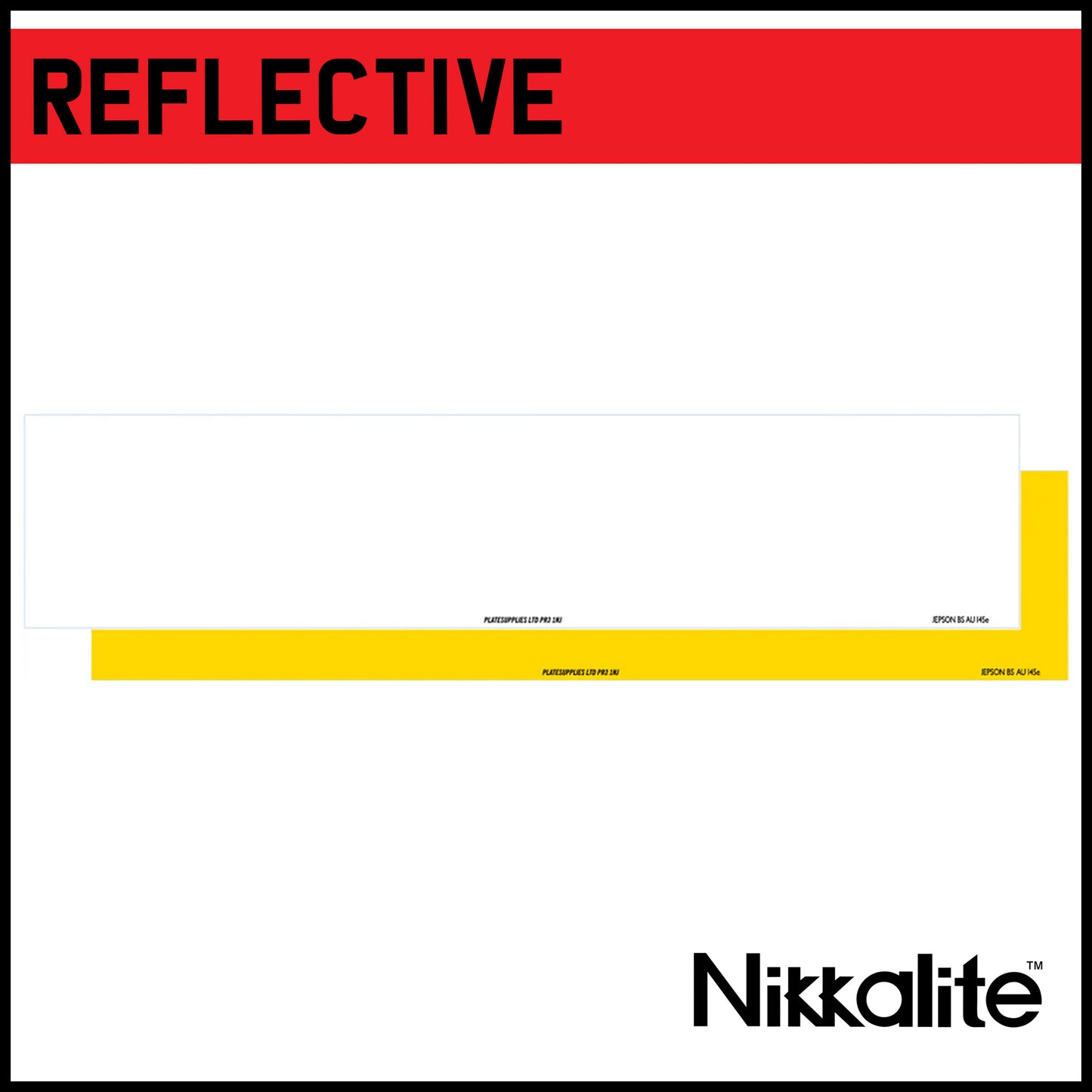 Standard Oblong Reflective with BS Tag