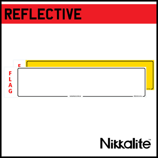 Standard Oblong Reflective with Offset Border and BS Tag