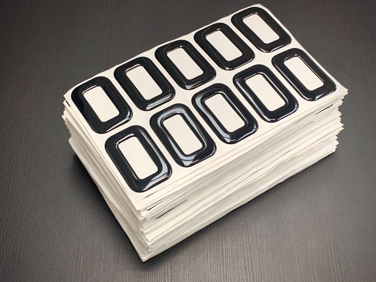3D Gel Resin Number Plate Letters - UK