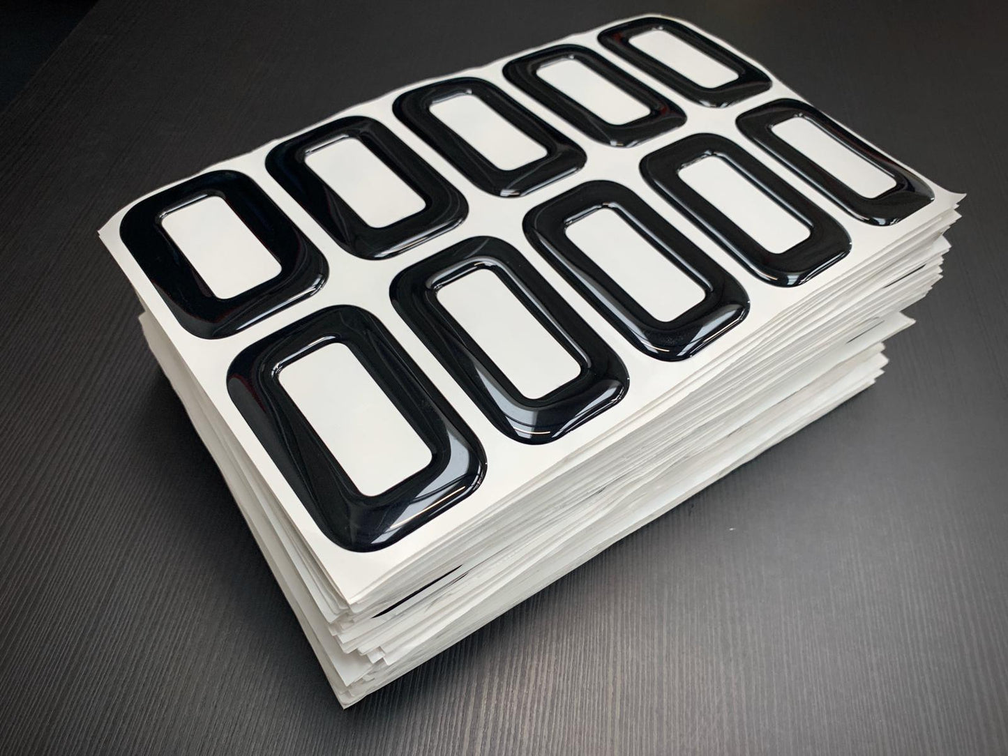 3D Gel Resin Number Plate Letters - UK