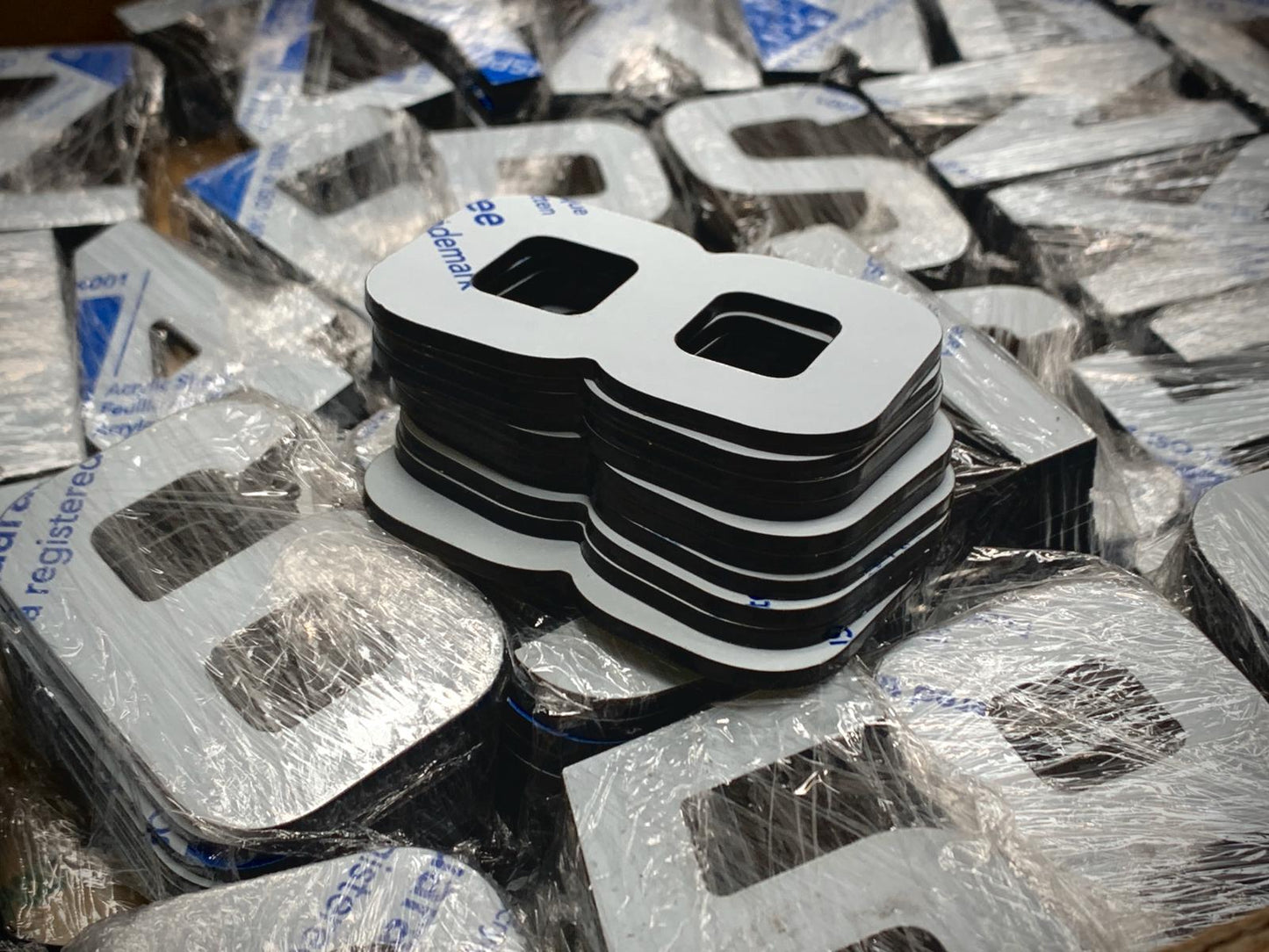 4D 3mm Number Plate Letters - UK