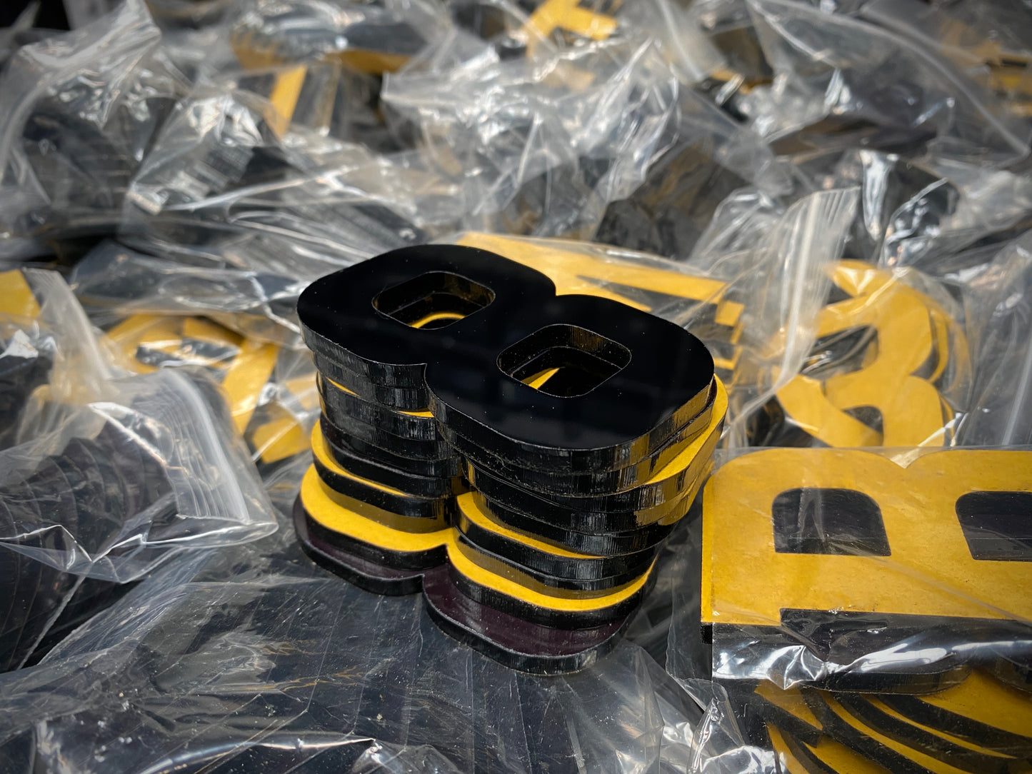 4D 5mm Number Plate Letters - UK