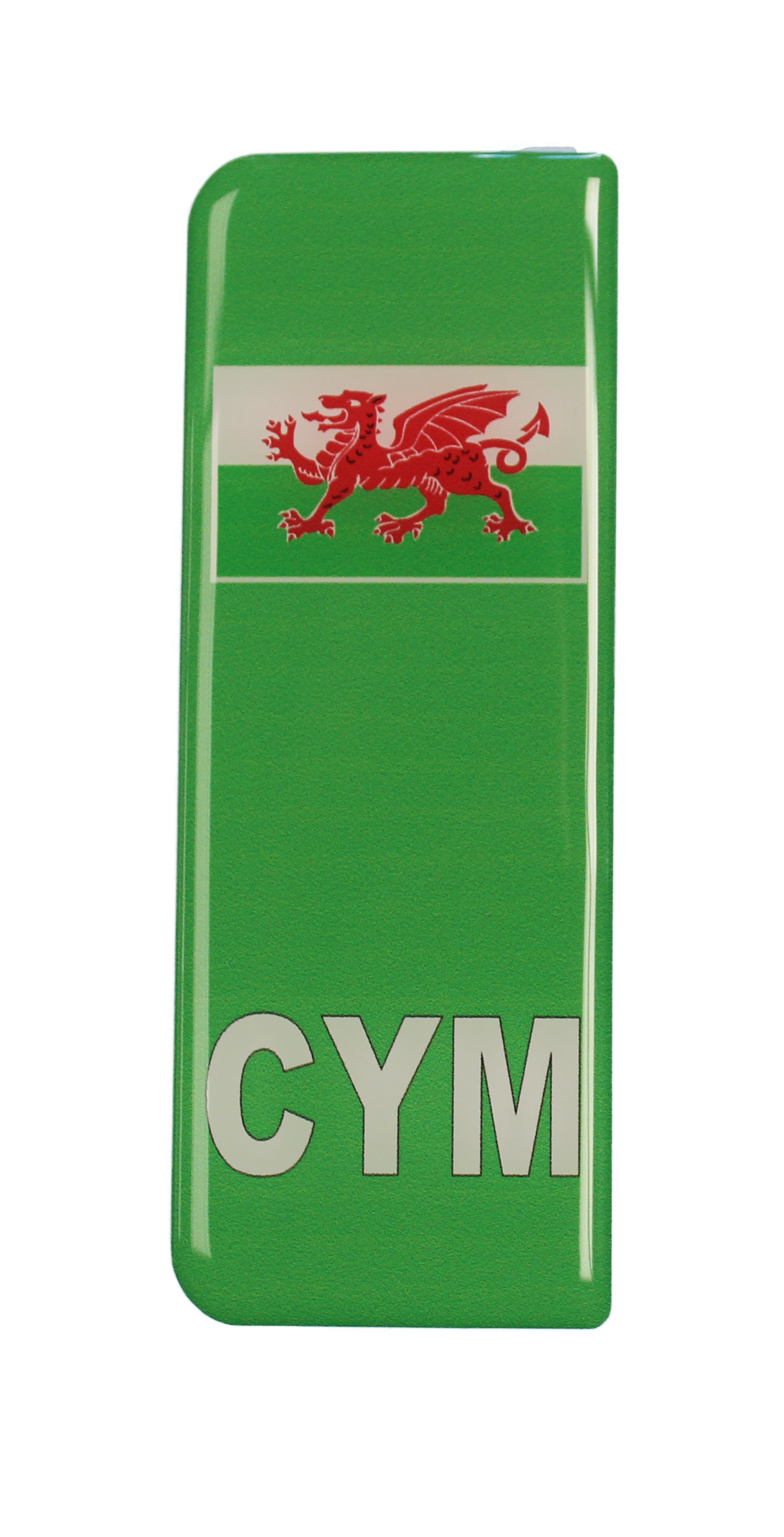 EV Green Flash Gel Badges/Flags for Standard UK Number Plates