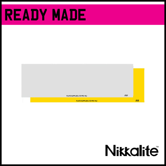 Ready Made Short 13 3/8 Inch Number Plates