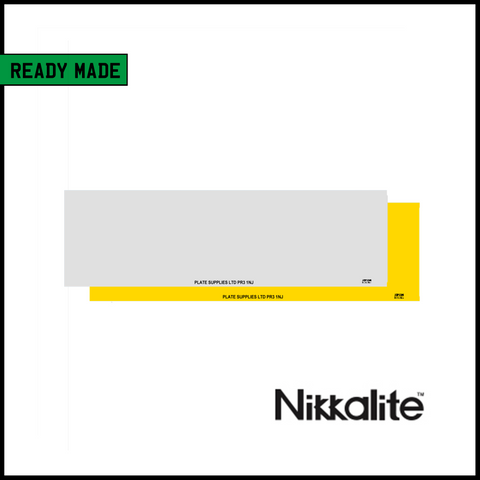 Ready Made Short 11 Inch Number Plates - Nikkalite