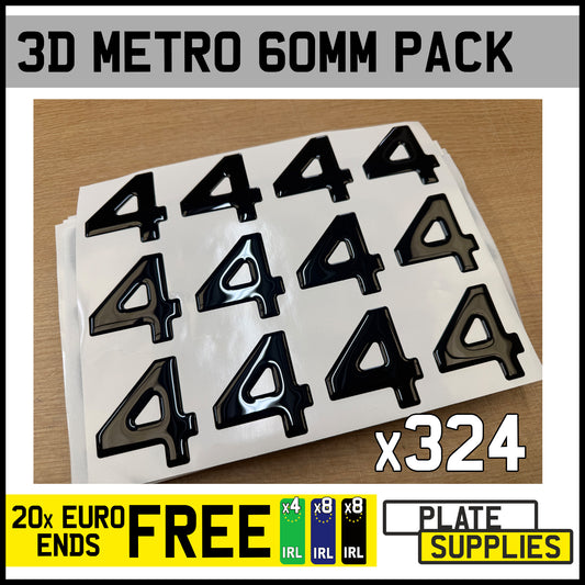 Metro 60mm 3D Gel Starter Pack & FREE Euro Ends