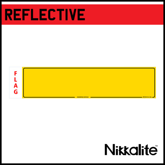Oversize Reflectives with Offset Border and BS Tags for Flags (520x120mm)