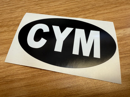Country Oval Stickers 100x60mm