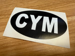 Country Oval Stickers 100x60mm