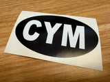Country Oval Stickers 100x60mm