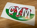 Country Oval Stickers 100x60mm