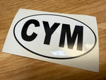 Country Oval Stickers 100x60mm
