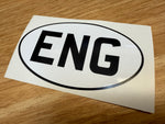 Country Oval Stickers 100x60mm