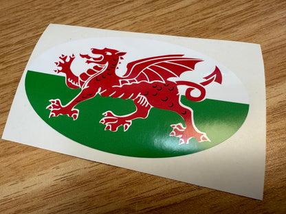 Country Oval Stickers 100x60mm