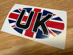 Country Oval Stickers 100x60mm