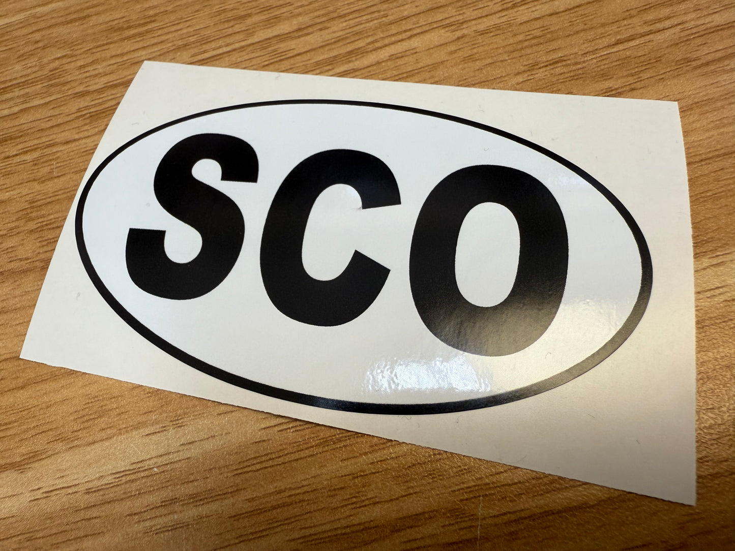 Country Oval Stickers 100x60mm