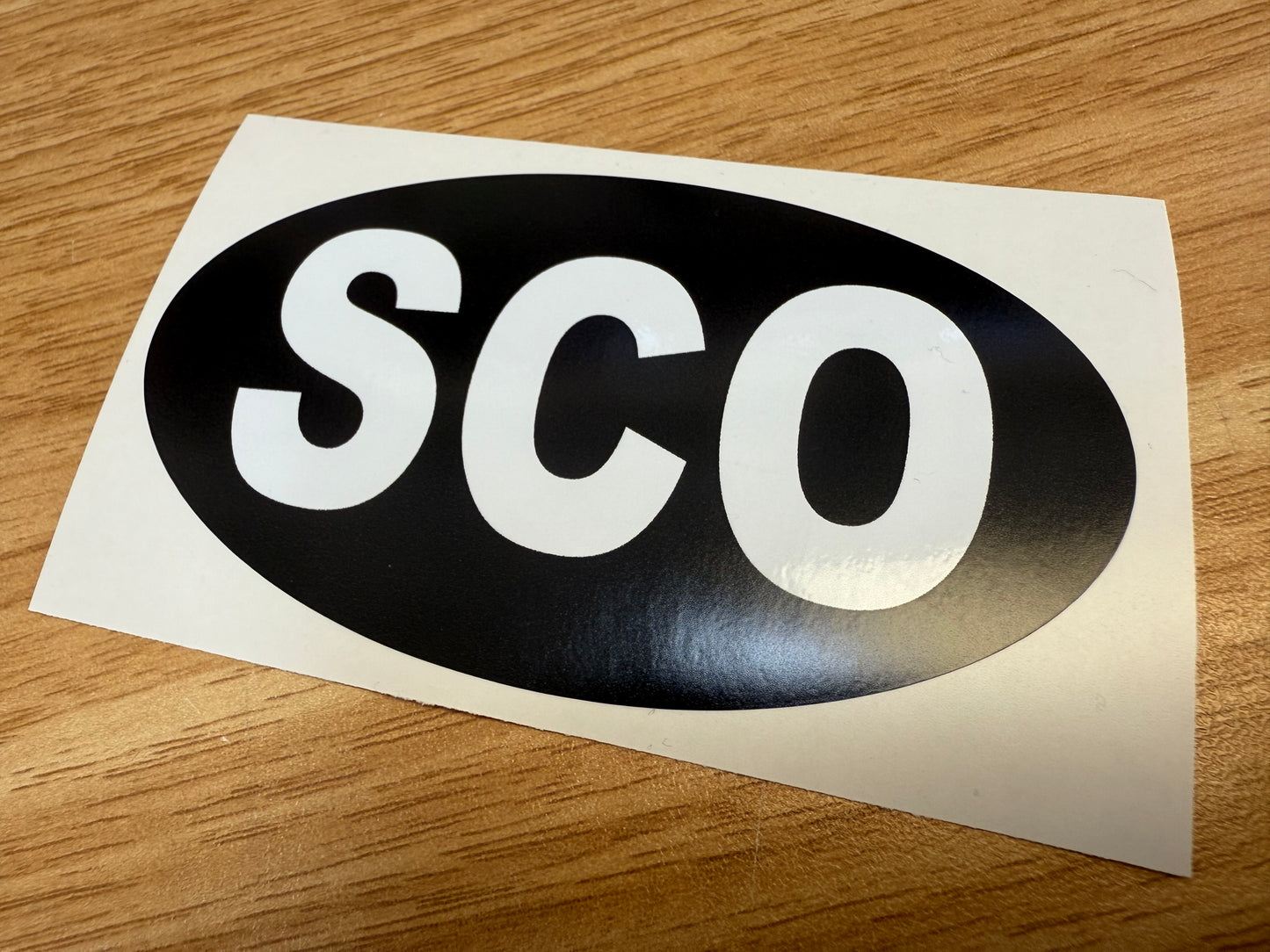 Country Oval Stickers 100x60mm