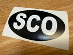 Country Oval Stickers 100x60mm