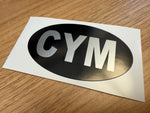 Country Oval Stickers 100x60mm