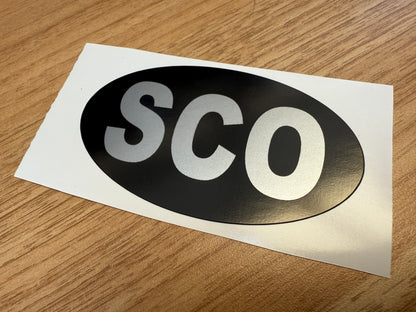 Country Oval Stickers 100x60mm