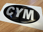 Country Oval Resin Domed Badges 100x60mm