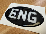 Country Oval Resin Domed Badges 100x60mm