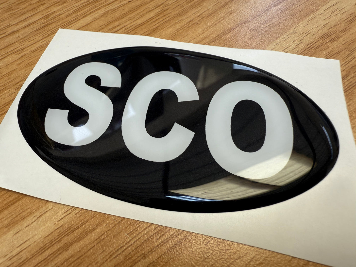 Country Oval Resin Domed Badges 100x60mm