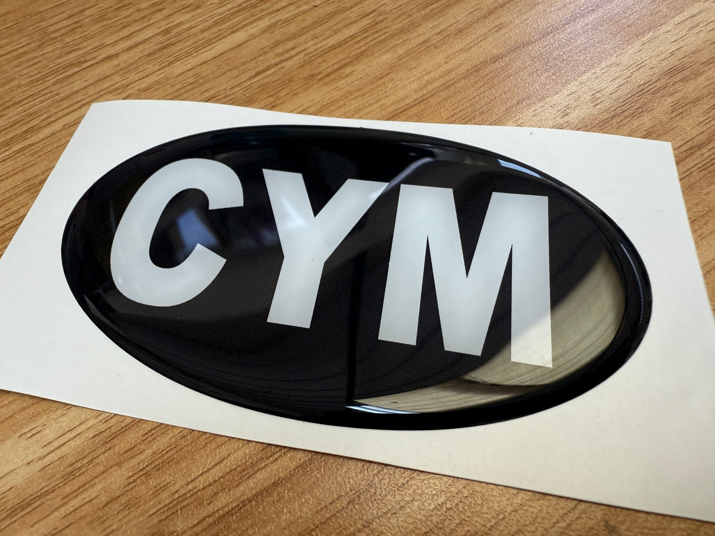 Country Oval Resin Domed Badges 100x60mm