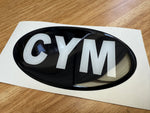Country Oval Resin Domed Badges 100x60mm