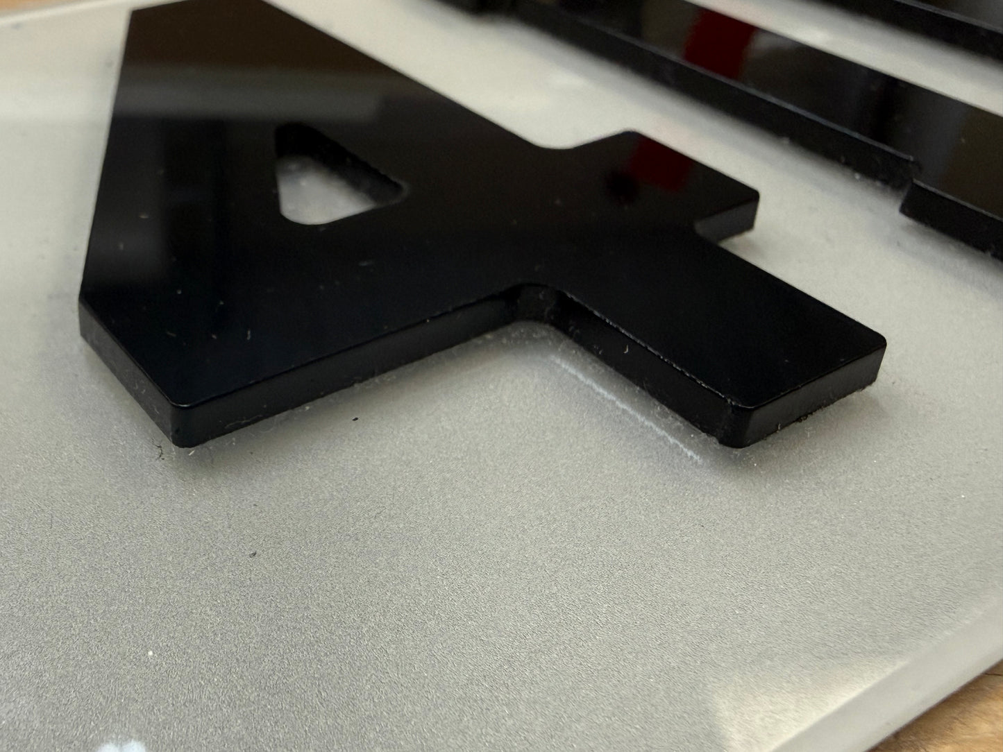 4D 3mm Number Plate Letters - UK