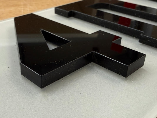 4D 5mm Number Plate Letters - UK
