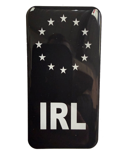 94x48mm Sporty Irish Gel Badges/Flags for Standard Number Plates
