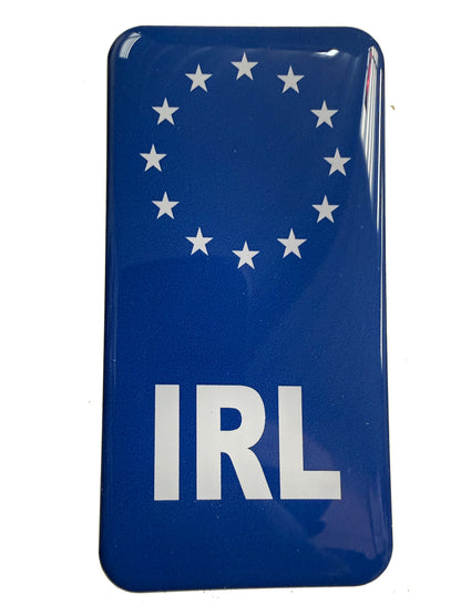 94x48mm Sporty Irish Gel Badges/Flags for Standard Number Plates