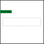 Ready Made White Oblong Number Plate (ROI) - Nikkalite