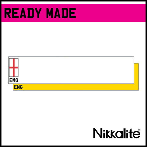 Ready Made Standard Oblong Number Plates - ENG