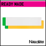 Ready Made Standard Oblong Number Plates - EV/Green Flash