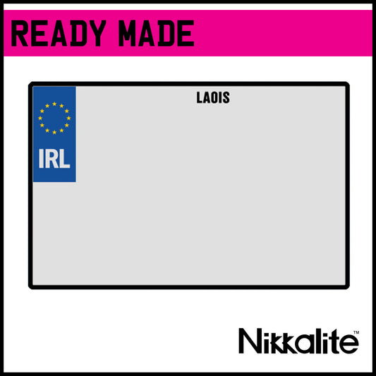 Ready Made Square IRL Number Plate - County Laois
