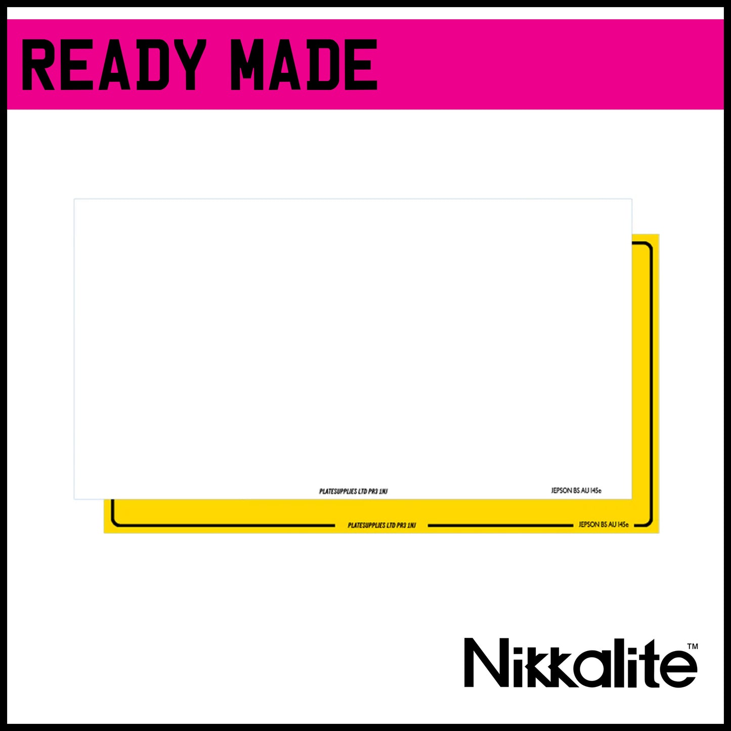 Ready Made Japanese Import Number Plates