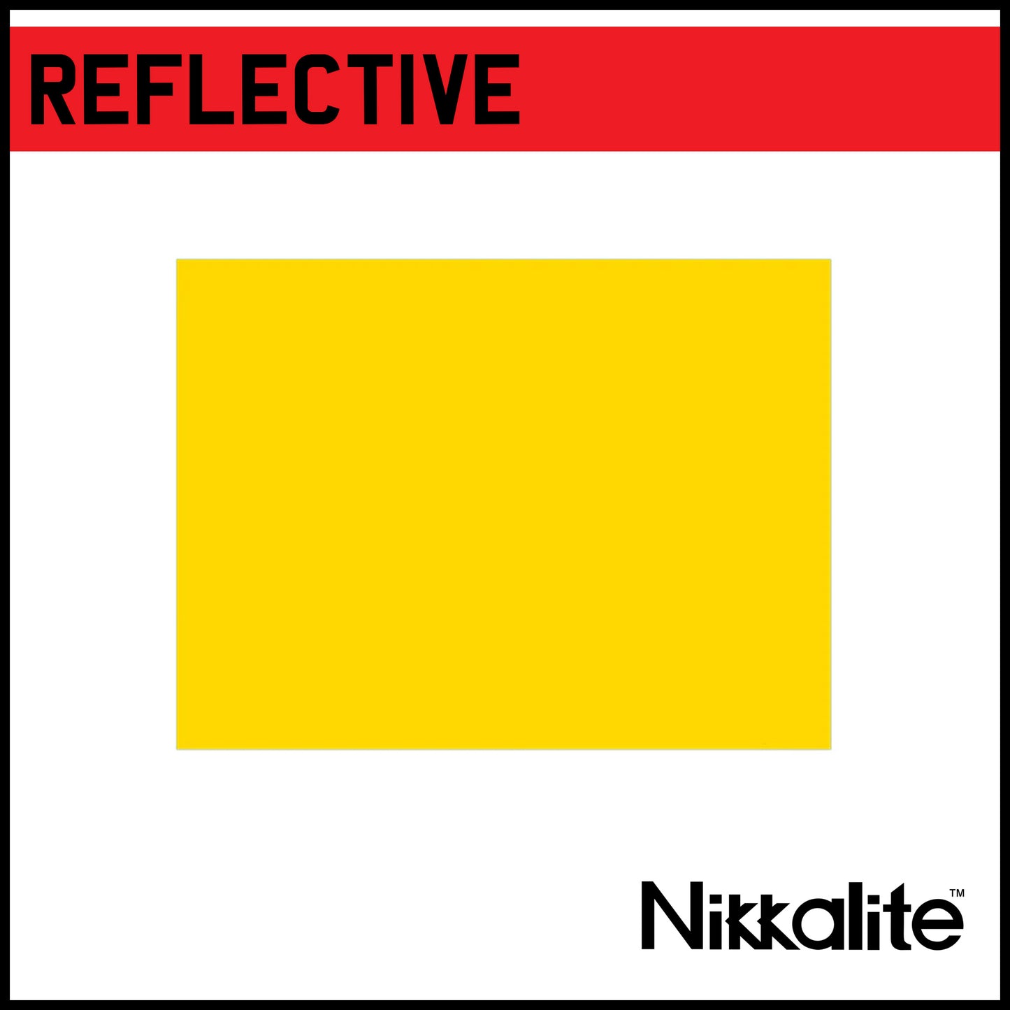 Yellow Motorcycle Reflective - Blank