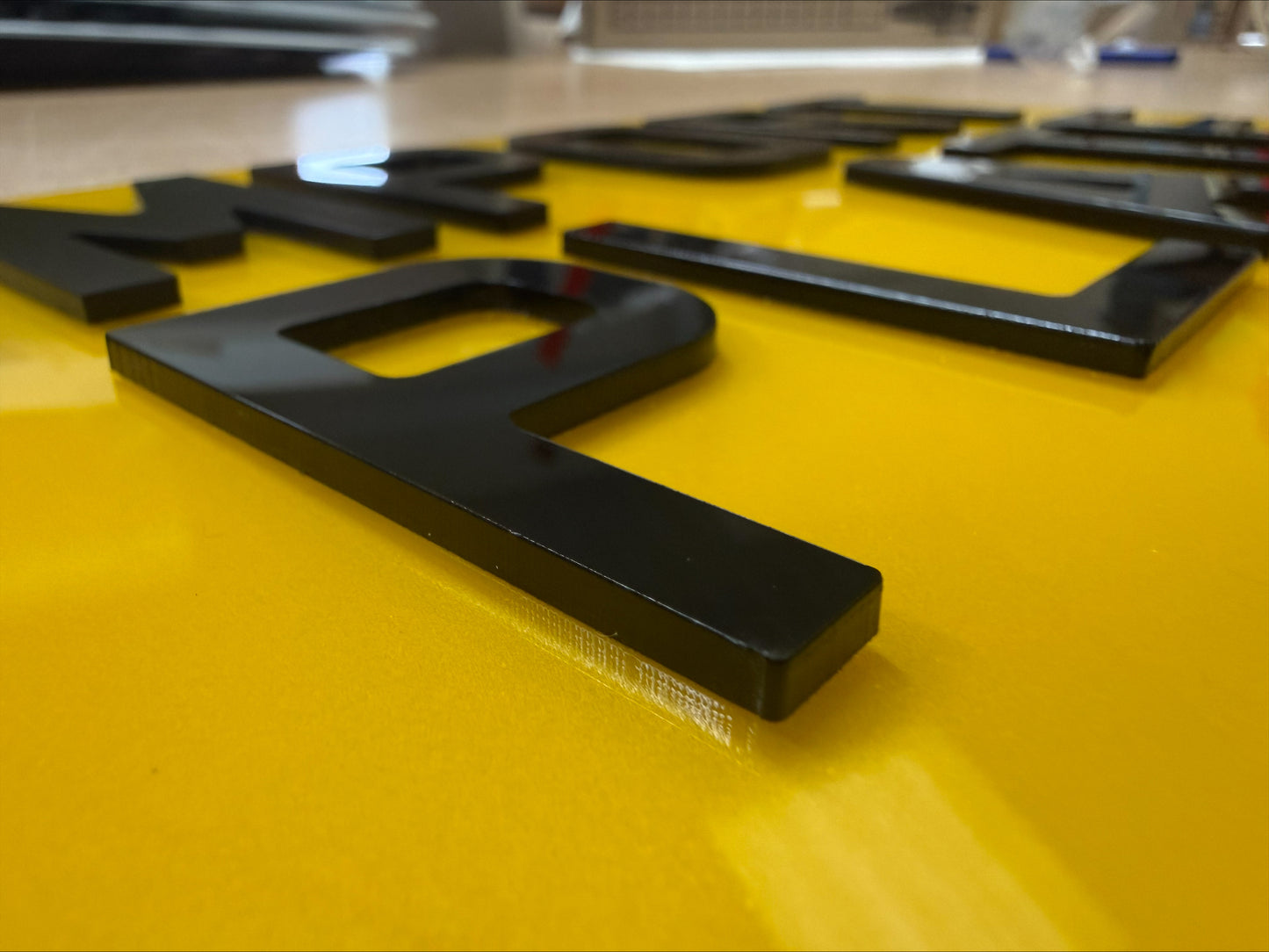 4D 3mm Black Motorbike / JDM Import Number Plate Letters