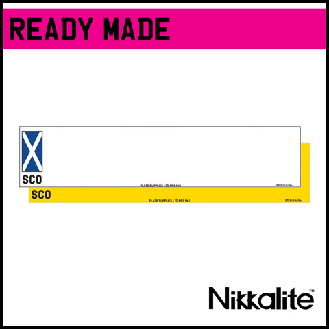 Ready Made Standard Oblong Number Plates - SCO