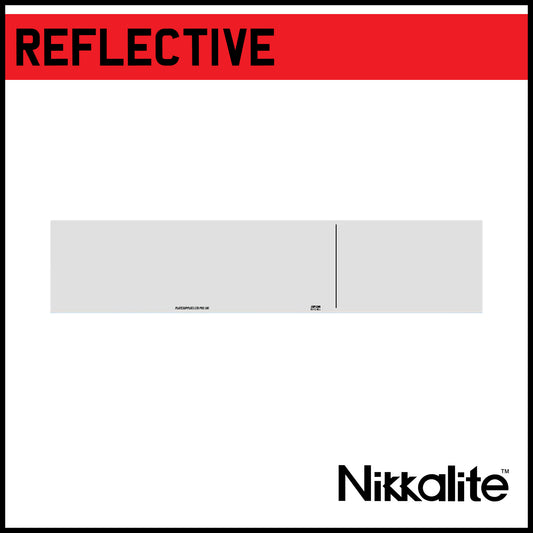 White Short 11 Inch Reflective with BS Tag