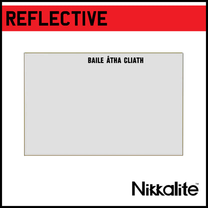 Square IRL Reflective - Blank or with County Identifier