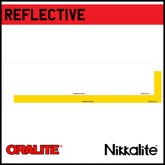 Standard Oblong Reflective with BS Tag - Nikkalite or Oralite