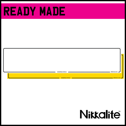 Ready Made Oblong Number Plates