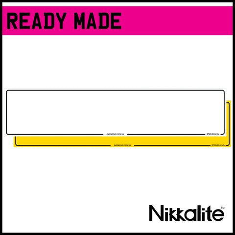 Ready Made Oblong Number Plates