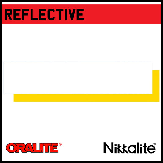 Standard Oblong Reflectives Blank - Nikkalite or Oralite